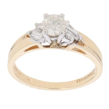 14ct Yellow Gold 0.65ct Brilliant Cut Diamond Solitaire Ring