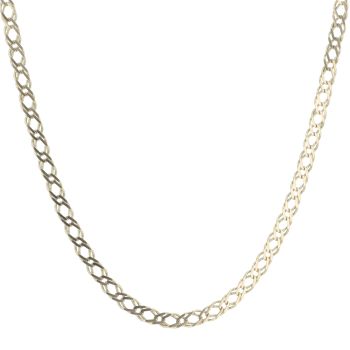 9ct Yellow Gold Double Curb Chain 24"