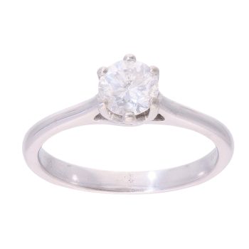9ct White Gold 0.50ct Diamond Solitaire Ring