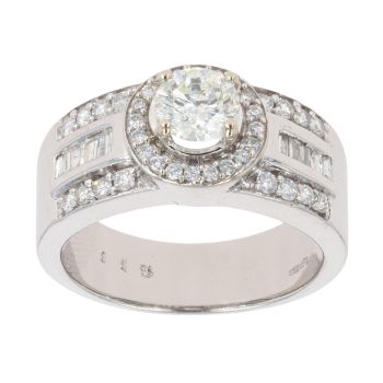 18ct White Gold 2.15ct Diamond Fancy Ring
