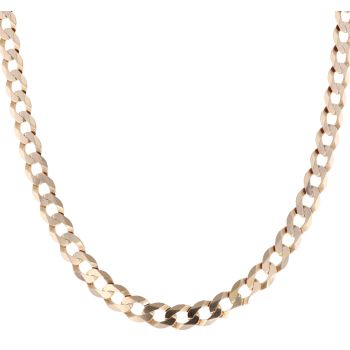 9ct Yellow Gold Curb Chain 20"