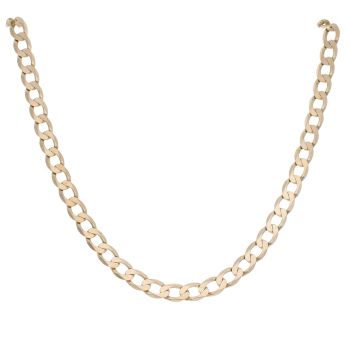9ct Yellow Gold Curb Chain 22"