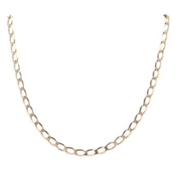 9ct Yellow Gold Curb Chain 16"