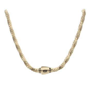 14ct Yellow Gold Monaco Spin Plain Lock Twist Chain 20"