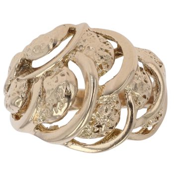 9ct Yellow Gold Patterned Fancy Ring