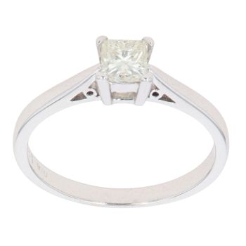 18ct White Gold 0.33ct Diamond Solitaire Ring