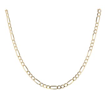 9ct Yellow Gold Figaro Chain 20"