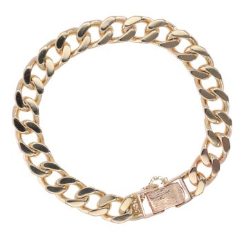 9ct Yellow Gold Curb Bracelet 9"