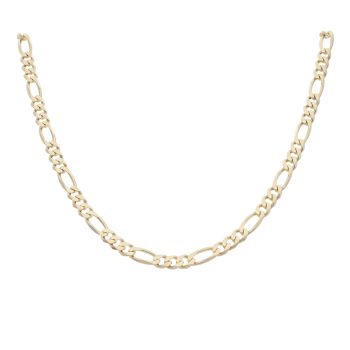 9ct Yellow Gold Figaro Chain 24"
