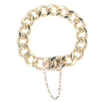 9ct Yellow Gold Curb Bracelet 8"