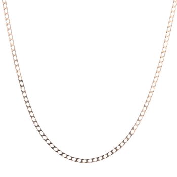 9ct Yellow Gold Square Curb Chain 22"