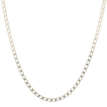 9ct Yellow Gold Curb Chain 20"