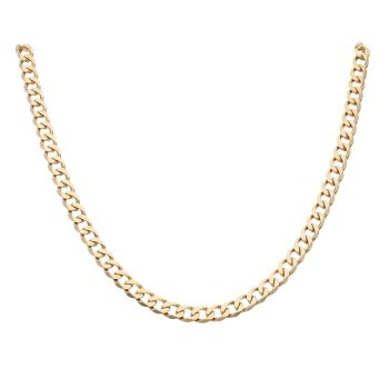9ct Yellow Gold Curb Chain 22"