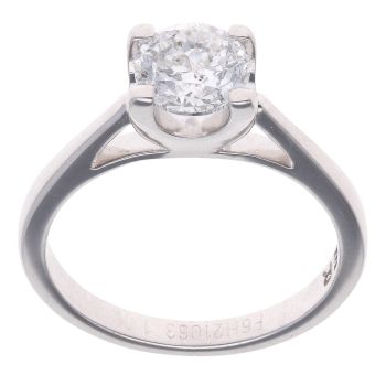 18ct White Gold 1.01ct Brilliant Cut Diamond Solitaire Ring