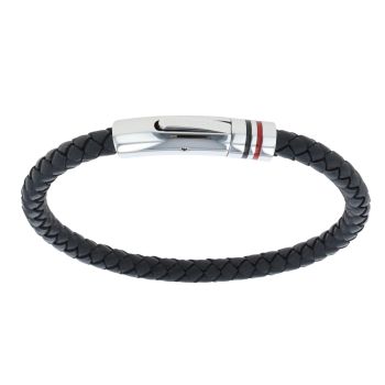 Unique & Co Black Leather Bracelet