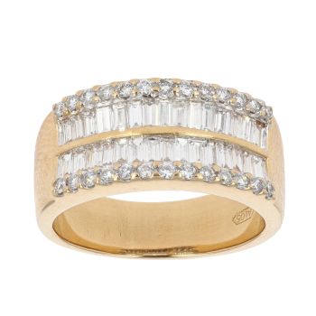 18ct Yellow Gold 0.75ct Diamond Fancy Ring