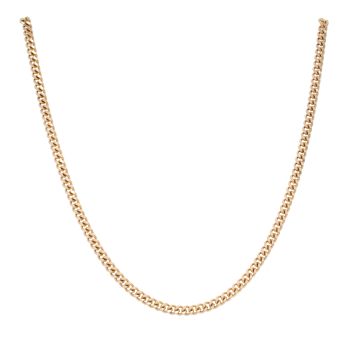 9ct Yellow Gold Curb Chain 18"