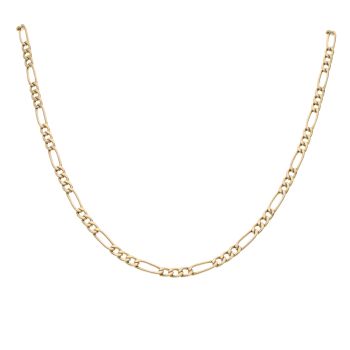 9ct Yellow Gold Figaro Chain 18"