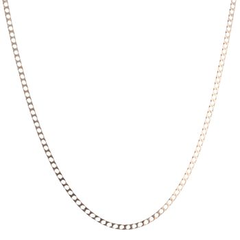 9ct Yellow Gold Square Curb Chain 18"