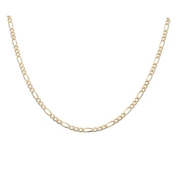 9ct Yellow Gold Figaro Chain 16"