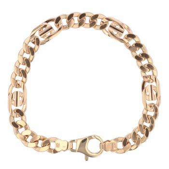 9ct Yellow Gold Fancy Bracelet 8.5"