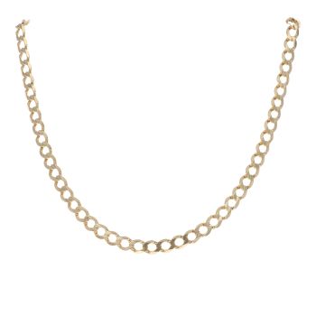 9ct Yellow Gold Curb Chain 28"
