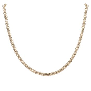 9ct Yellow Gold Belcher Chain 18"