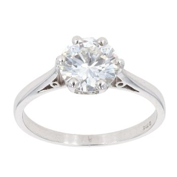 9ct White Gold 1.35ct Diamond Solitaire Ring
