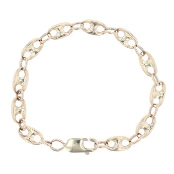 9ct Yellow Gold Button Bracelet 7.5"