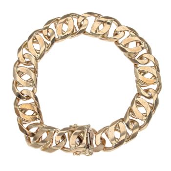 9ct Yellow Gold Fancy Bracelet 8.5"