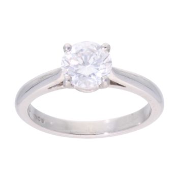 Platinum 1.00ct Diamond Solitaire Ring