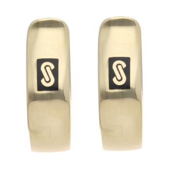 14ct Yellow Gold Monaco Classic Plain Hoop Earrings