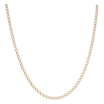 9ct Yellow Gold Curb Chain 20"