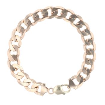 9ct Yellow Gold Curb Bracelet 9"