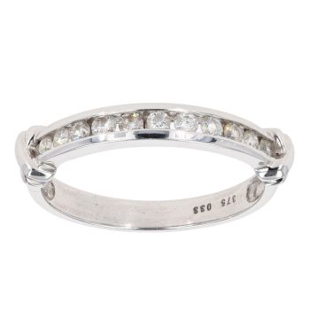 9ct White Gold 0.33ct Diamond Eternity Ring