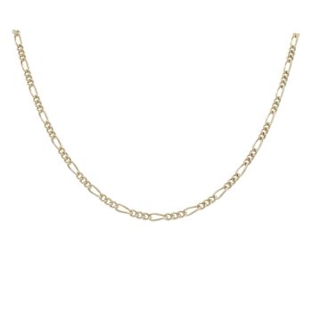9ct Yellow Gold Figaro Chain 18"