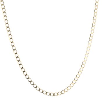 9ct Yellow Gold Curb Chain 18"