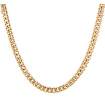 Unique & Co Stainless Steel and Yellow Gold IP Plating Curb Chain