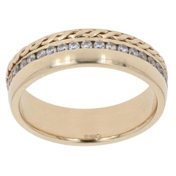 18ct Yellow Gold Cubic Zirconia Eternity Ring