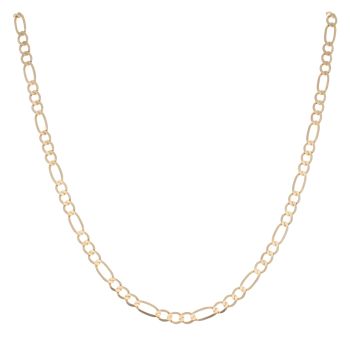 9ct Yellow Gold Figaro Chain 18"