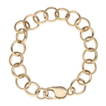 9ct Yellow Gold Belcher Bracelet 7.5"