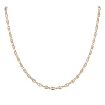 9ct Yellow Gold Button Chain 18"