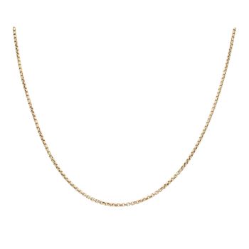 9ct Yellow Gold Box Chain 18"