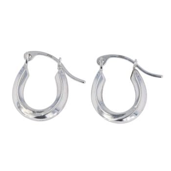 Silver Small Hoop Earrings by Icesia