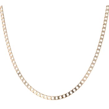 9ct Yellow Gold Curb Chain 18"