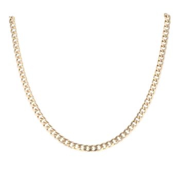 9ct Yellow Gold Curb Chain 18"