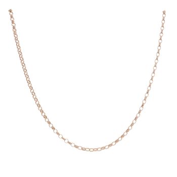 9ct Rose Gold Belcher Chain 22"