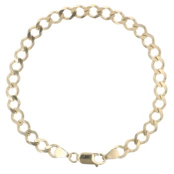 9ct Yellow Gold Curb Bracelet 8.5"