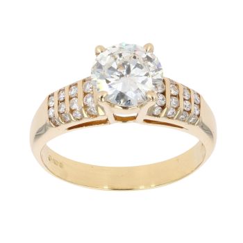 18ct Yellow Gold 1.65ct Brilliant Cut Diamond Solitaire Ring