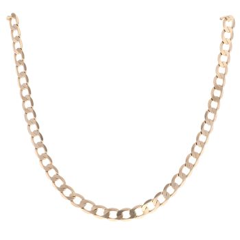 9ct Yellow Gold Curb Chain 22"